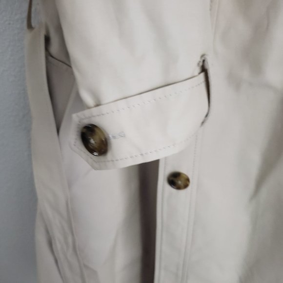 Kate Spade Scalloped Edge Belted Trench Coat - Picture 9 of 15